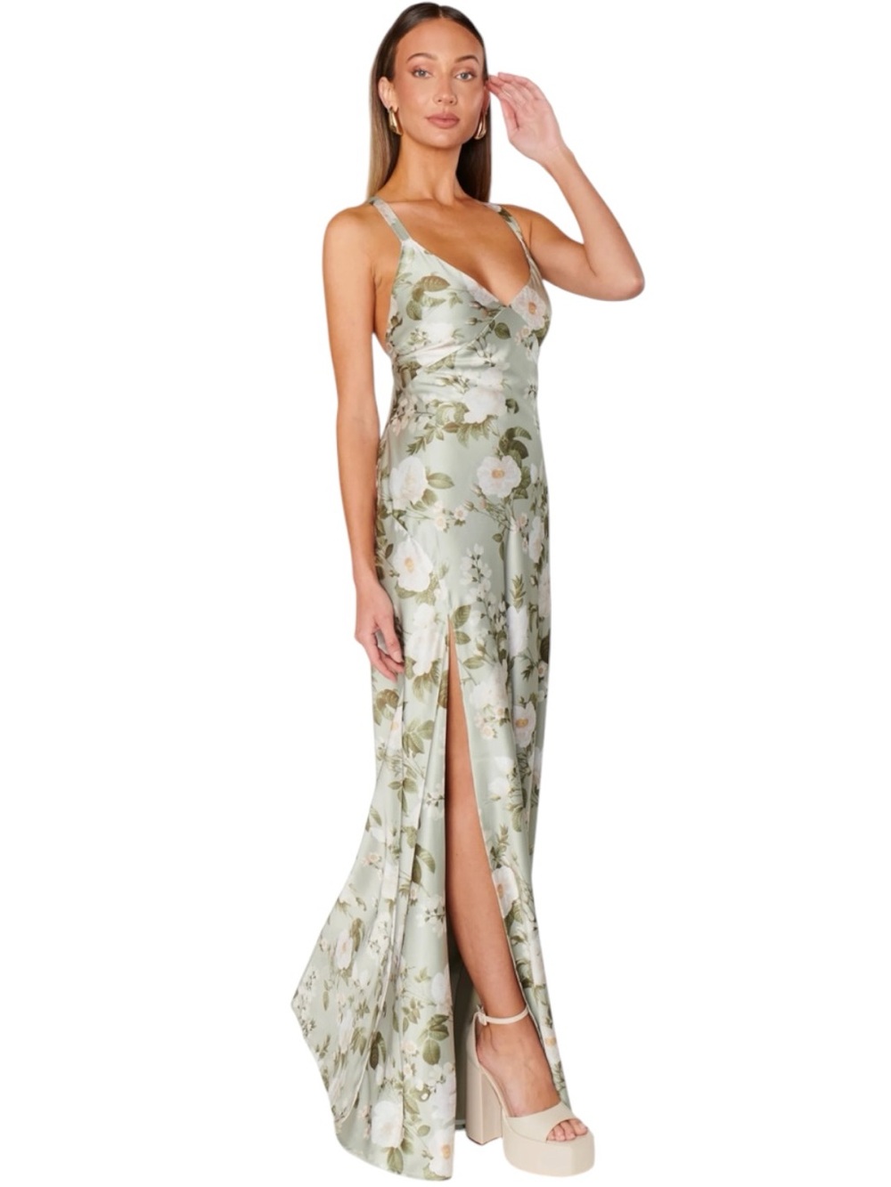 Show Me Your Mumu Anderson Maxi Dress Womens XXL Secret Garden Floral Open Back